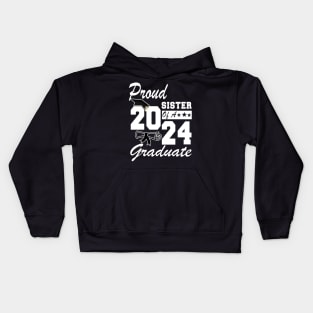 Proud sister of a 2024 Graduate Class of 2024 Senior Kids Hoodie